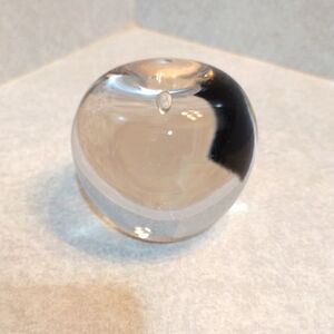 ACC hand made Chrystal apple paperweight.